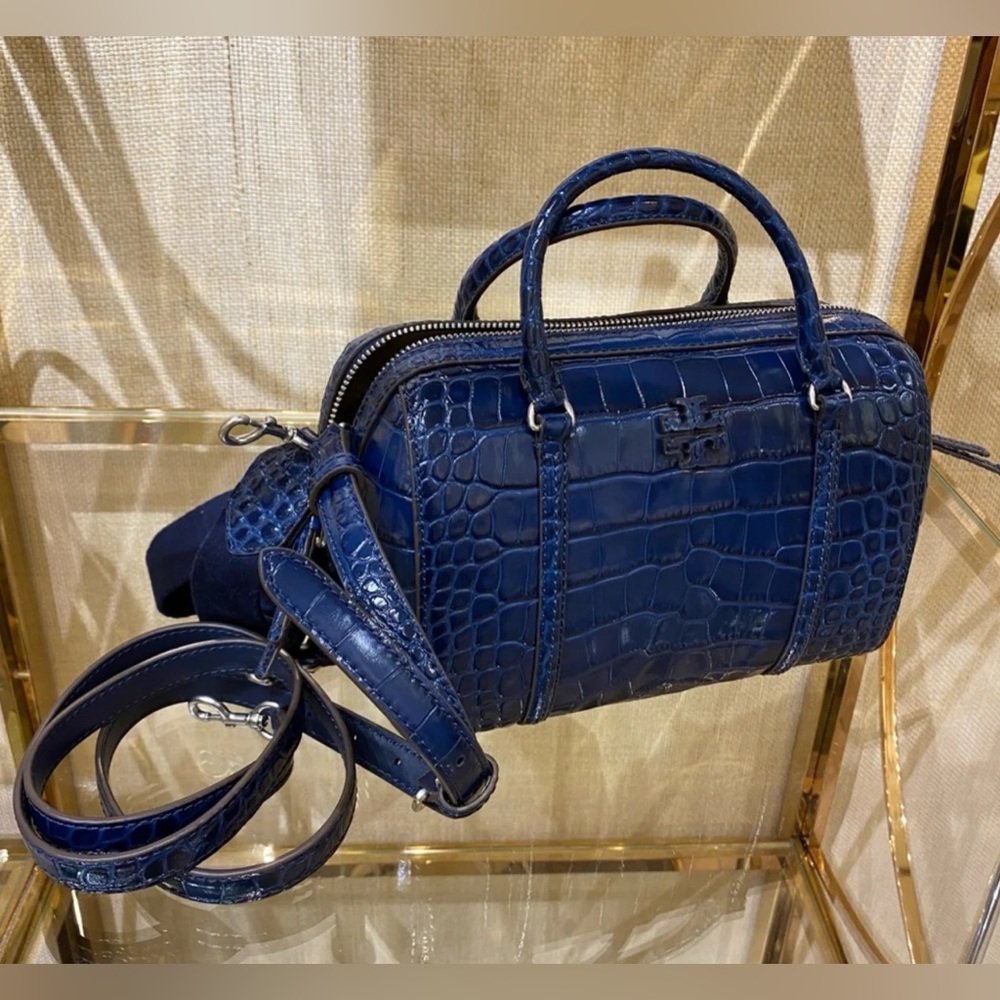 Tory Burch Thea Embossed Satchel